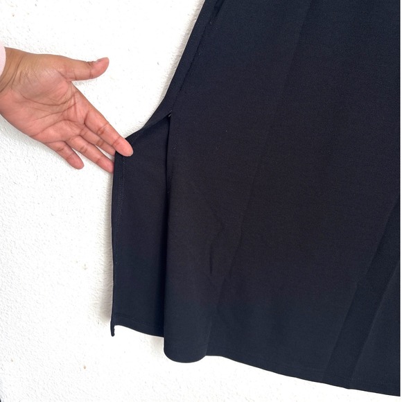 Y2K Old Navy L Black Maxi Skirt Waist Side Slit Witchy Goth Emo Punk Capsule - Picture 3 of 7
